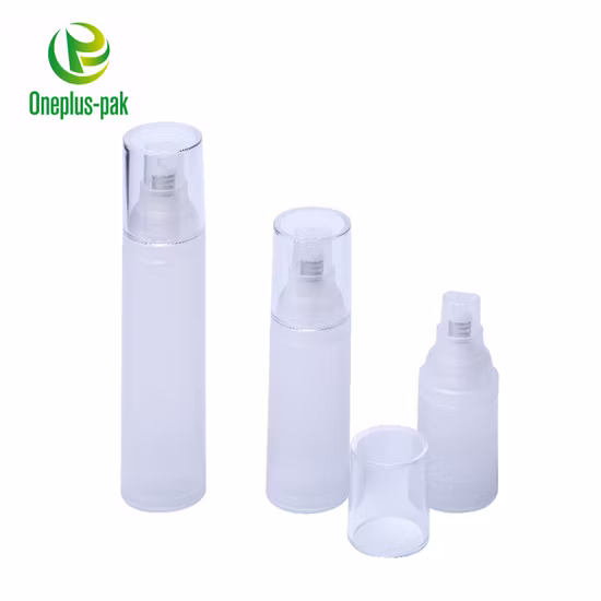 Airless Glossy or Frosted Bottle with Lotion Pump